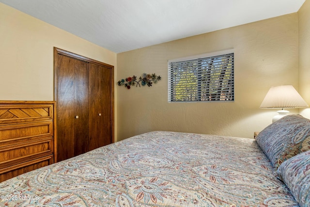 bedroom featuring a closet