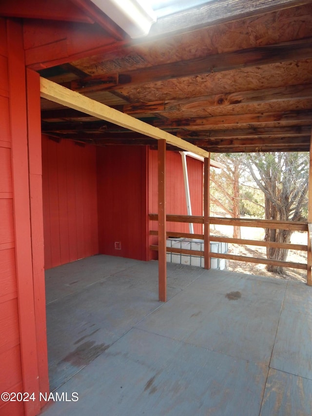 view of basement