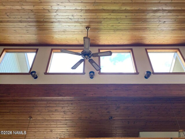 8355 N Stony Mountain Way, Flagstaff, AZ 86001 - detailed view of a ceiling fan and wooden ceiling