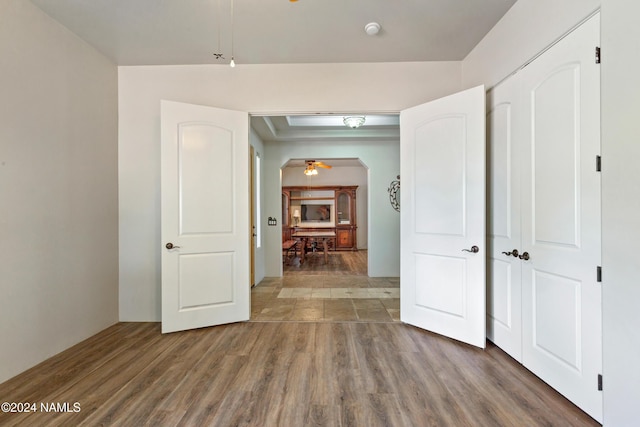 interior space featuring dark hardwood / wood-style floors