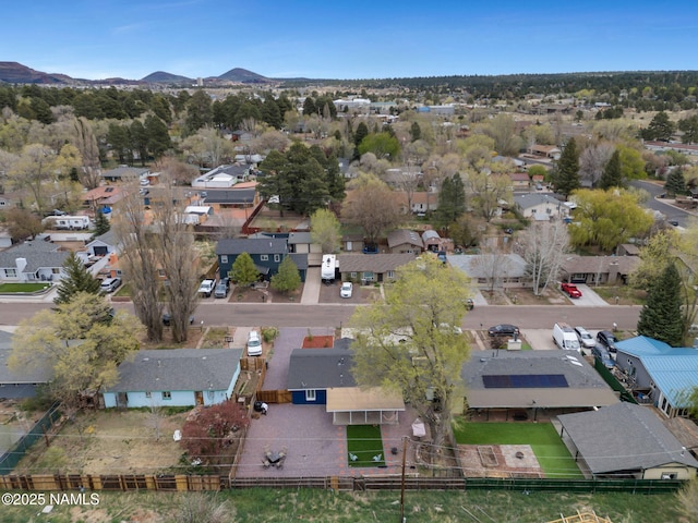 2821 N Tindle Blvd, Flagstaff, AZ 86004 - bird's eye view featuring a residential view and a mountain view