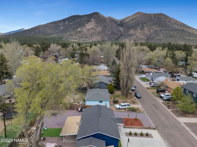 2821 N Tindle Blvd, Flagstaff, AZ 86004 - birds eye view of property featuring a residential view and a mountain view