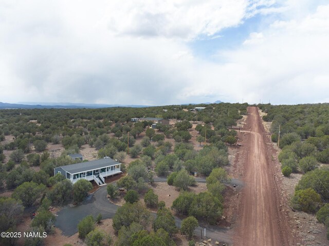 drone / aerial view featuring a rural view