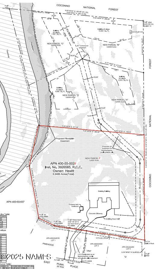 1430 E Puma Pl Unit F, Munds Park, AZ 86017 - survey map / technical document