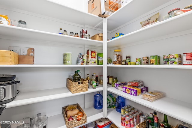 view of pantry