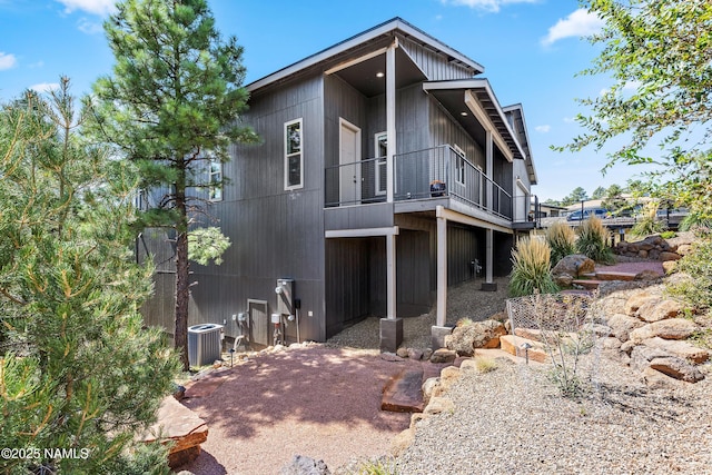 view of front of house featuring central AC unit