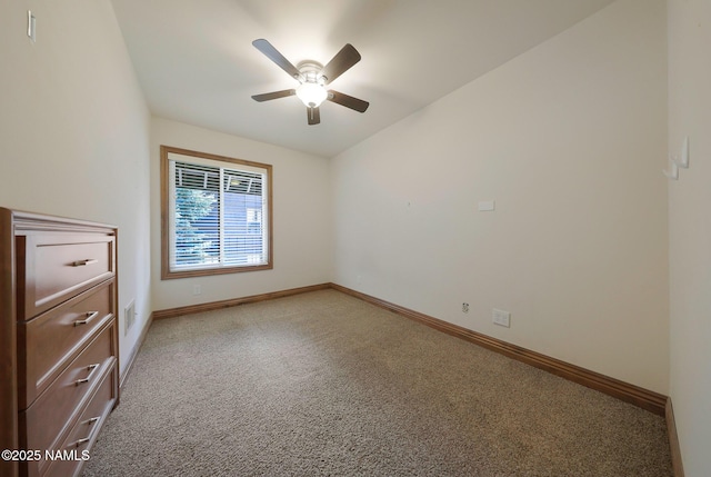1200 S Riordan Ranch St Unit 36, Flagstaff, AZ 86001 - spare room featuring light colored carpet, baseboards, a ceiling fan, and visible vents