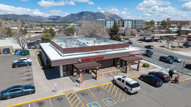 1200 S Riordan Ranch St Unit 36, Flagstaff, AZ 86001 - drone / aerial view featuring a mountain view