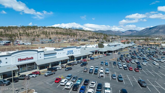 1200 S Riordan Ranch St Unit 36, Flagstaff, AZ 86001 - drone / aerial view featuring a mountain view
