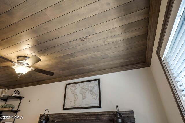 1200 S Riordan Ranch St Unit 36, Flagstaff, AZ 86001 - details featuring a ceiling fan and wood ceiling