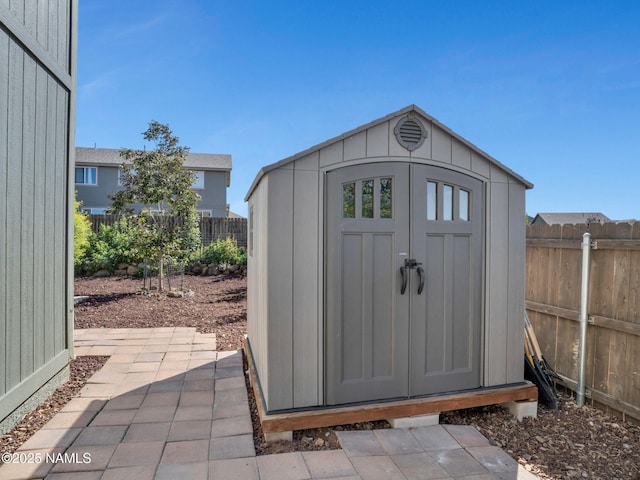 4580 Centaurus Rd, Bellemont, AZ 86015 - view of shed featuring a fenced backyard