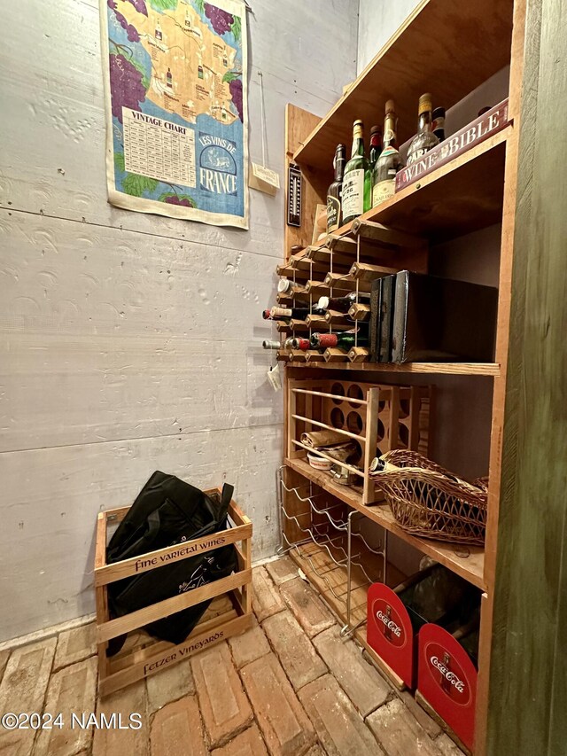 view of wine room