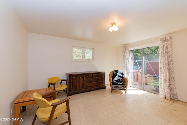 view of sitting room