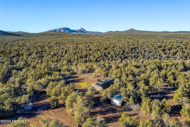 7459 W Wolf Run, Williams, AZ 86046 - aerial view featuring a mountain view