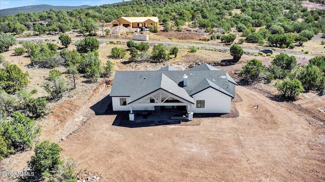 bird's eye view featuring a mountain view