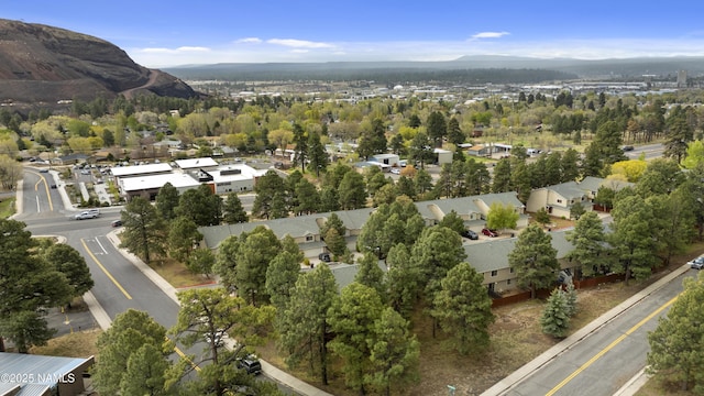 6437 N Conrad Ln, Flagstaff, AZ 86004 - aerial perspective of suburban area featuring a mountain backdrop