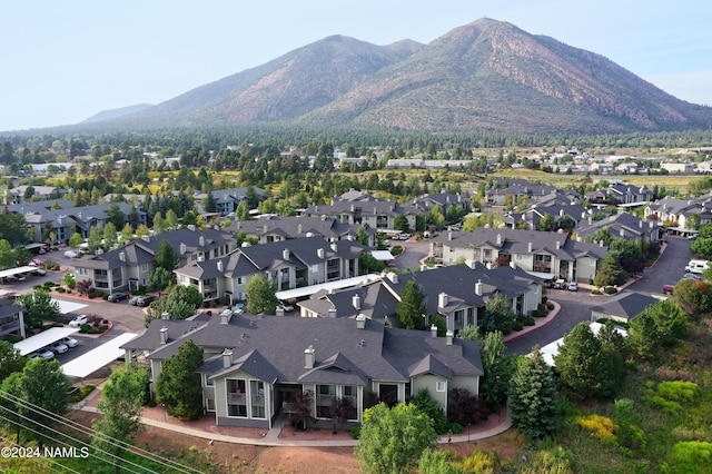 bird's eye view featuring a mountain view