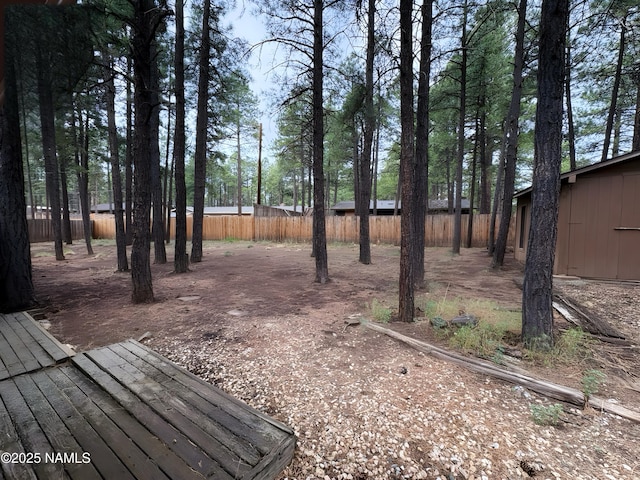 2787 N Pebble Beach Dr, Flagstaff, AZ 86004 - fenced backyard with a deck