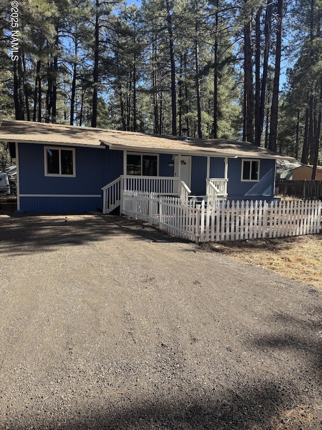 view of ranch-style house