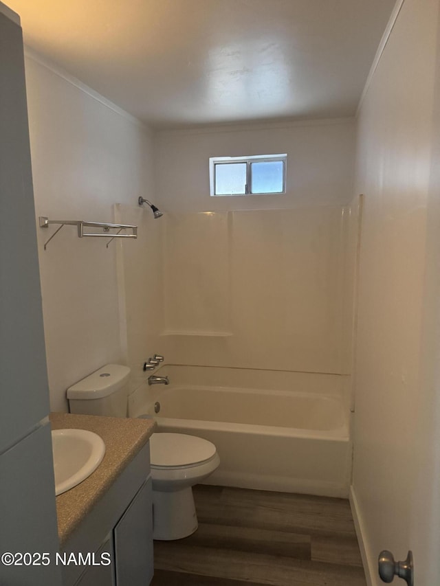 874 Onieda, Flagstaff, AZ 86005 - full bathroom featuring vanity, wood-type flooring, toilet, and shower / bath combination
