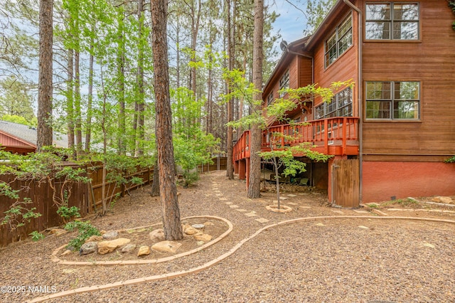 3130 Tina Ln, Flagstaff, AZ 86001 - view of yard featuring a wooden deck