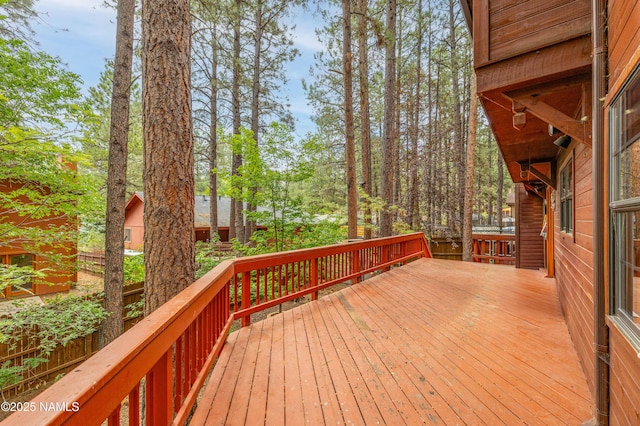 3130 Tina Ln, Flagstaff, AZ 86001 - view of wooden deck
