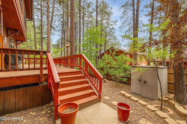 3130 Tina Ln, Flagstaff, AZ 86001 - deck featuring stairway