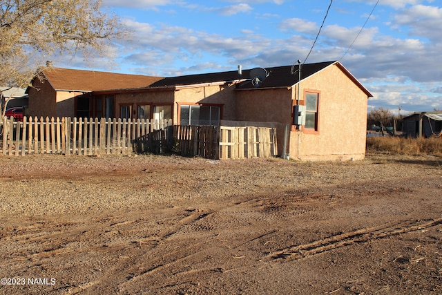 view of rear view of property