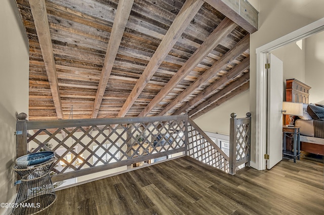 2929 Kletha Trl, Flagstaff, AZ 86005 - additional living space featuring wood ceiling with exposed beams and wood finished floors