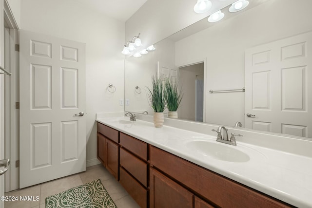 3008 E Cold Springs Trl, Flagstaff, AZ 86004 - full bathroom featuring tile patterned floors, a sink, and double vanity