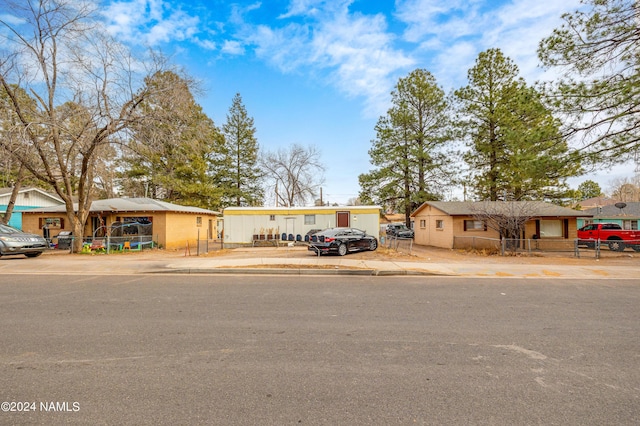 view of single story home