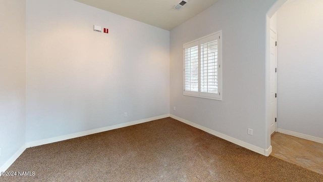 view of carpeted empty room