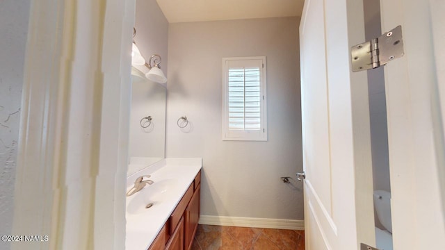 bathroom featuring vanity