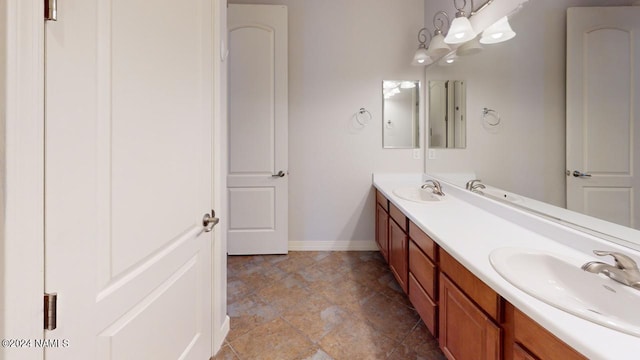 bathroom with vanity