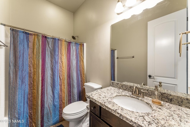 3223 S Beringer Ln, Flagstaff, AZ 86005 - bathroom featuring vanity and shower / tub combo with curtain