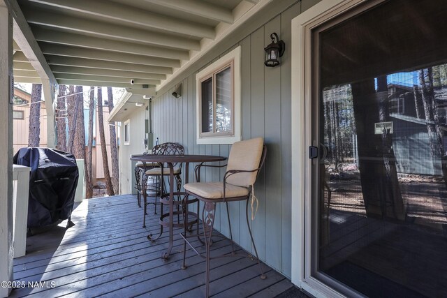 deck with grilling area