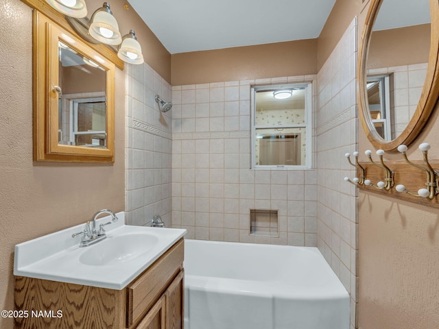 415 W Apache Rd, Flagstaff, AZ 86001 - bathroom featuring vanity and  shower combination