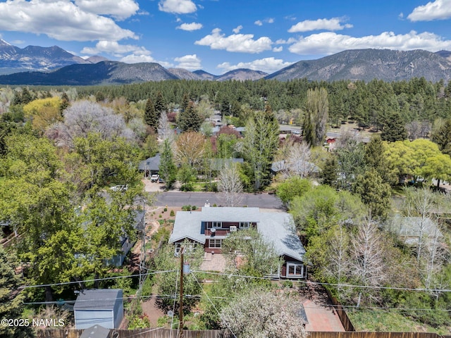 415 W Apache Rd, Flagstaff, AZ 86001 - view from above of property with a mountainous background and a forest