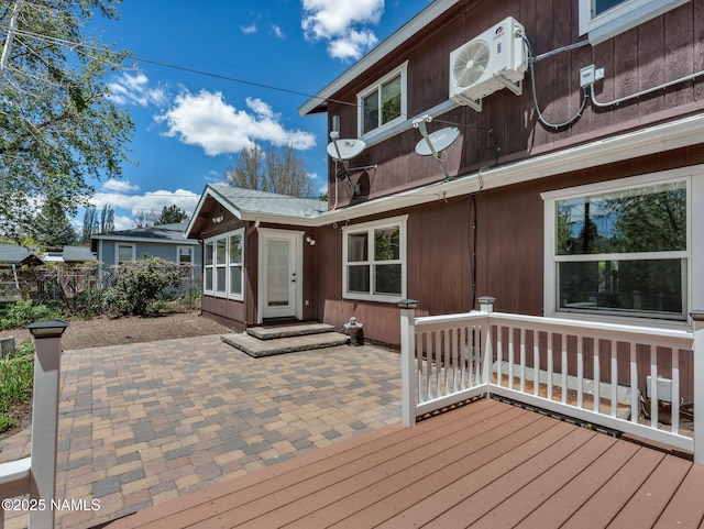 415 W Apache Rd, Flagstaff, AZ 86001 - rear view of house featuring a patio area, a cooling unit, and a deck