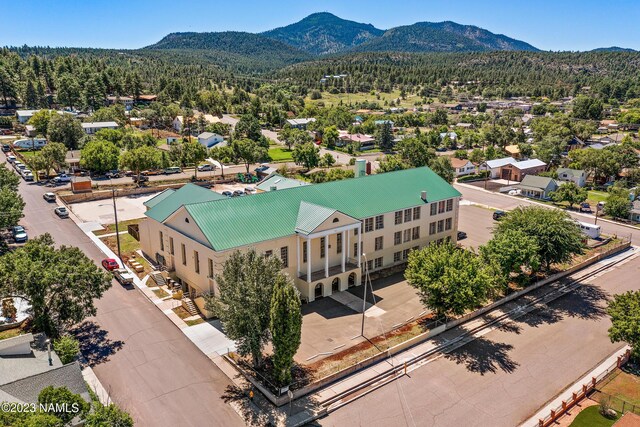 aerial view featuring a mountain view