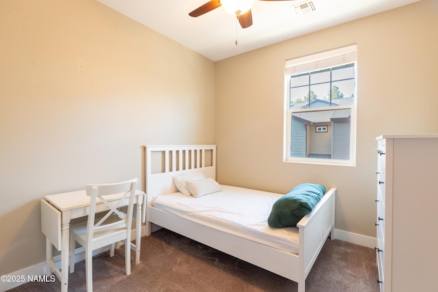 2553 W Cripple Creek Dr, Flagstaff, AZ 86001 - bedroom featuring carpet floors and ceiling fan