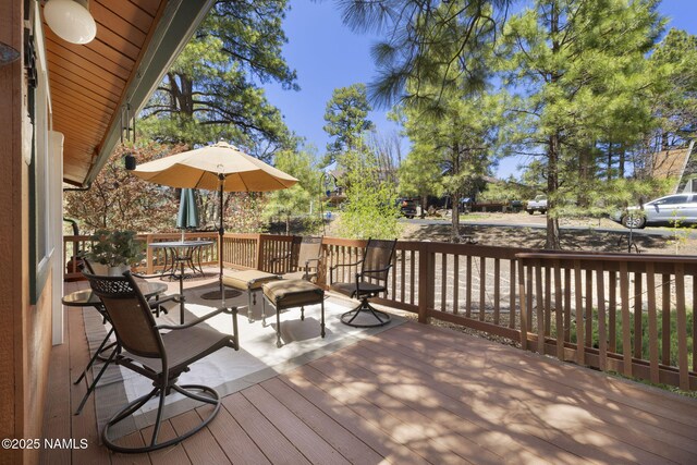 655 E Trout Creek Rd, Munds Park, AZ 86017 - view of wooden deck