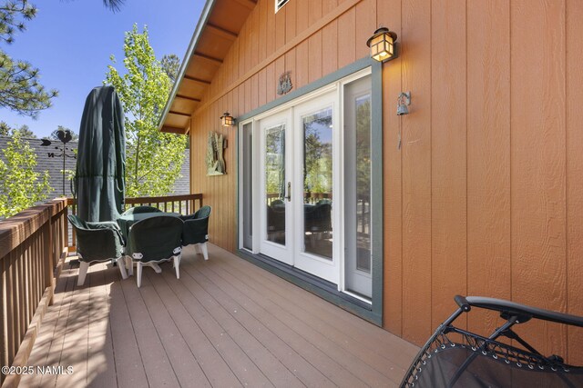 655 E Trout Creek Rd, Munds Park, AZ 86017 - deck featuring french doors