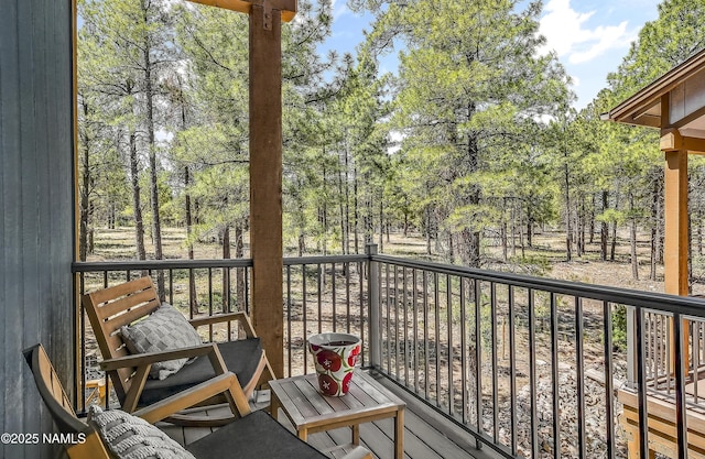 3001 E Butler Ave Unit 21, Flagstaff, AZ 86004 - balcony featuring view of scattered trees