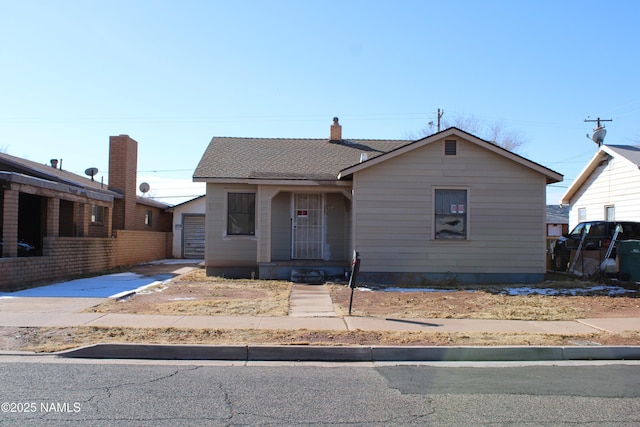 view of bungalow-style home