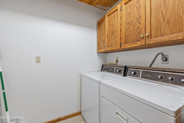 2468 N Strawberry Way, Flagstaff, AZ 86004 - laundry area featuring cabinet space, separate washer and dryer, and wood ceiling