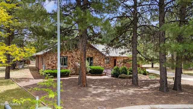 2468 N Strawberry Way, Flagstaff, AZ 86004 - view of front of home featuring stone siding