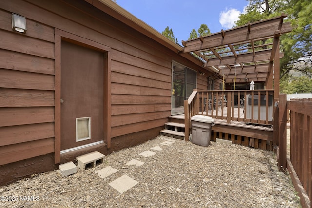 2468 N Strawberry Way, Flagstaff, AZ 86004 - view of property exterior with a deck and a pergola