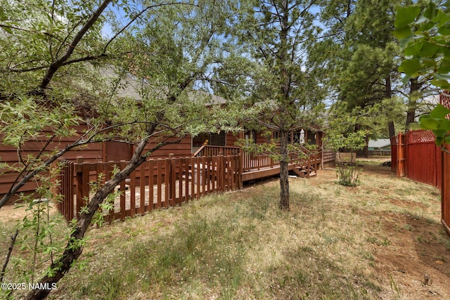 2468 N Strawberry Way, Flagstaff, AZ 86004 - view of yard featuring a deck