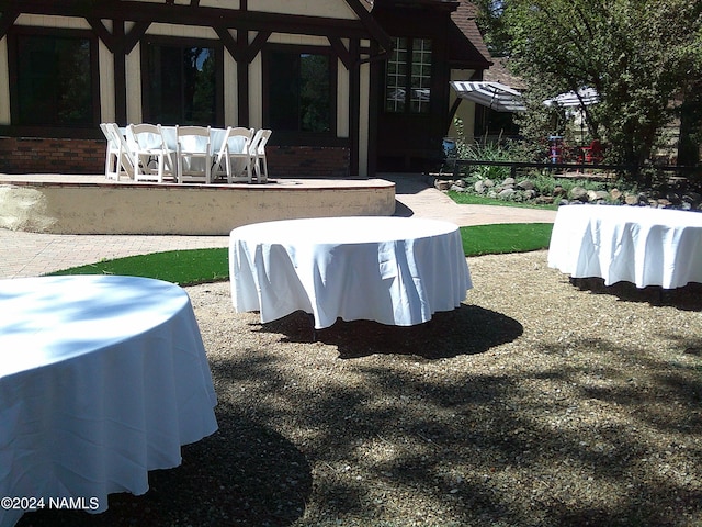 view of yard featuring a patio